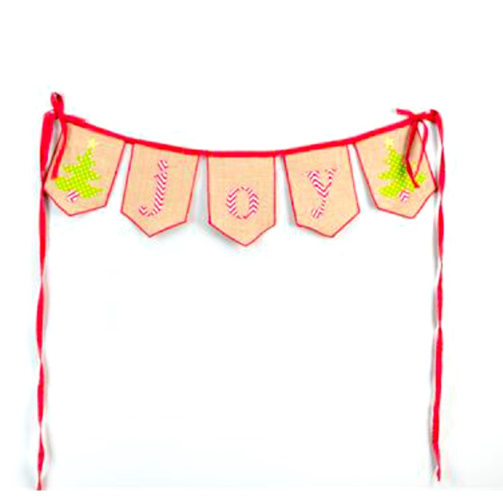 JOY Burlap Banner